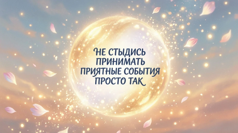 Не стыдись принимать приятные события просто так