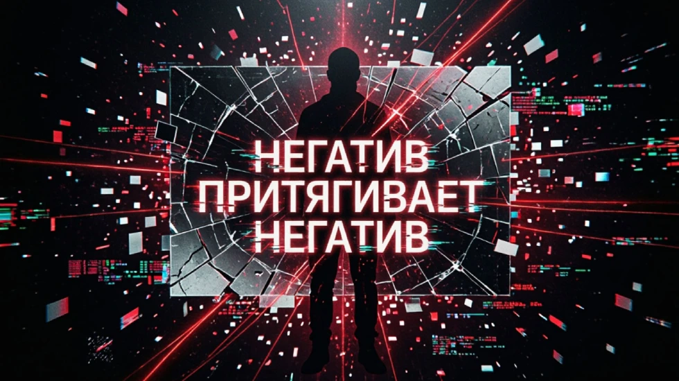 Негатив притягивает негатив, попробуй сломать систему