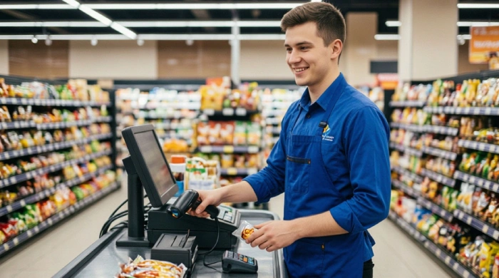 Продавец пытался стащить шоколадки из магазина конкурентов в Новосибирске по поддельным штрихкодам