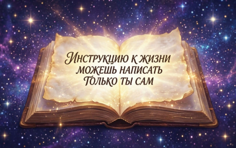 Инструкцию к жизни можешь написать только ты сам